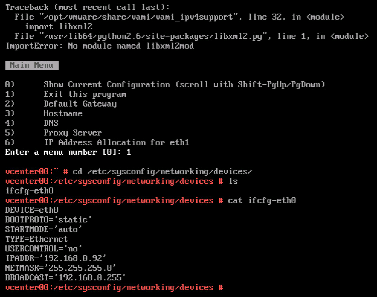 05-VCSA-ifcfg-eth0 results