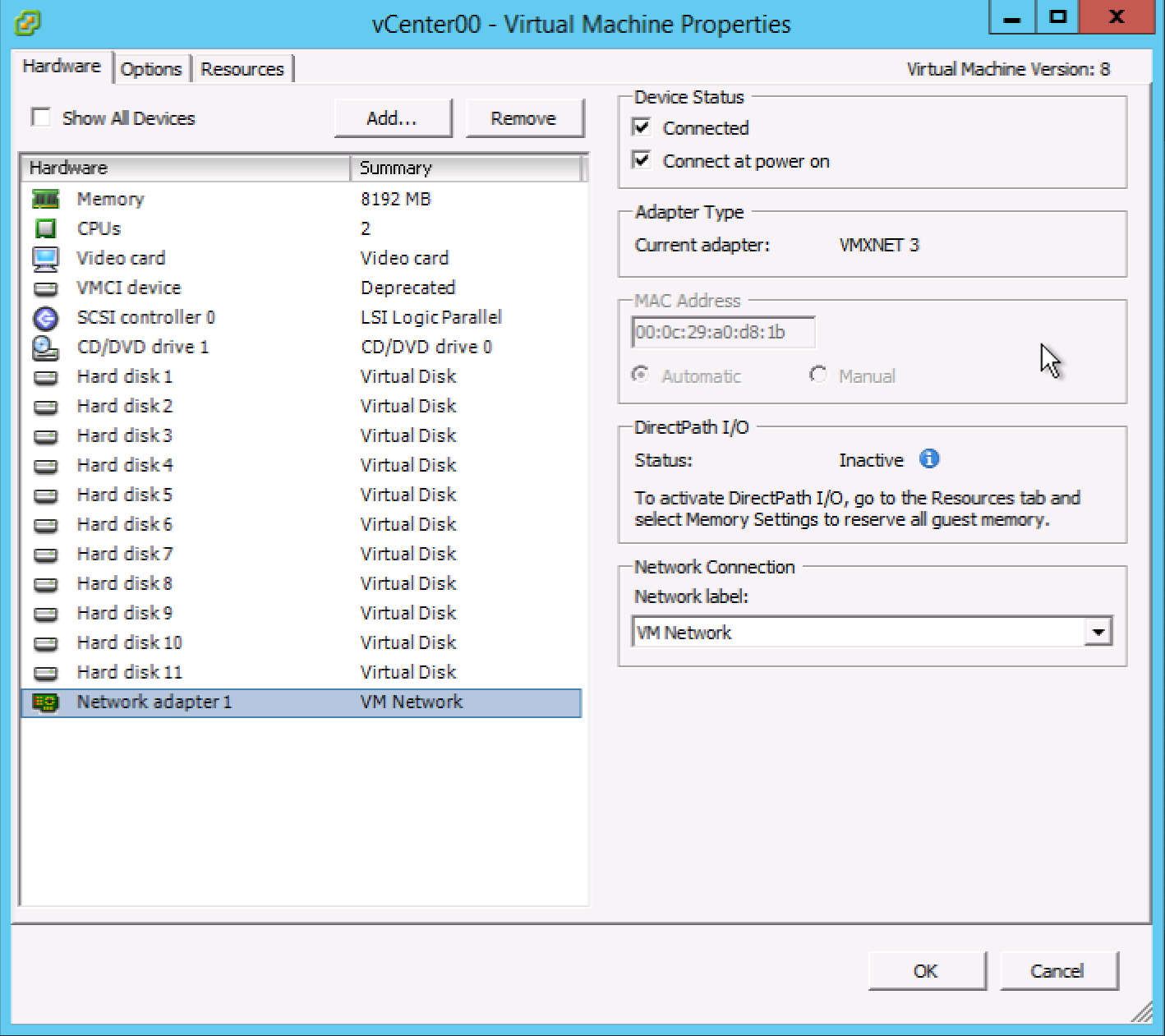 07-VCSA-VM network-configuration